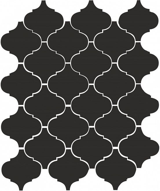 Арабески глянцевый 26x30 черный 65001