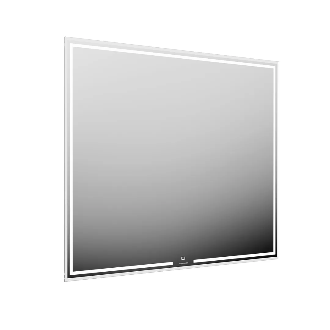 Зеркало MIO прямоугольное с диммером и LED подсветкой 100, белое MIO.mi.100/WHT