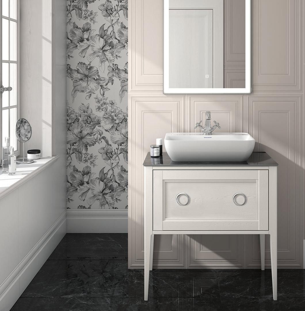 Раковина PLAZA 55x40см с отверстием под смеситель PLR.wb.55.1