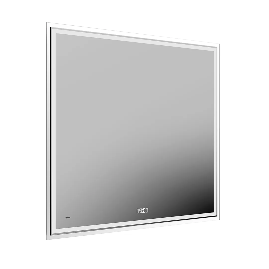 Зеркало TECNO с LED 90 с подвеской, с функцией антизапотевание, белое глянцевое TE.mi.90