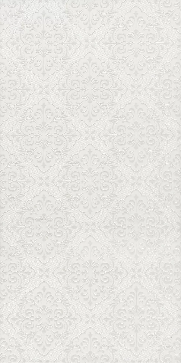 Керамическая плитка Флориан белый матовый структура обрезной 30x60 11249R